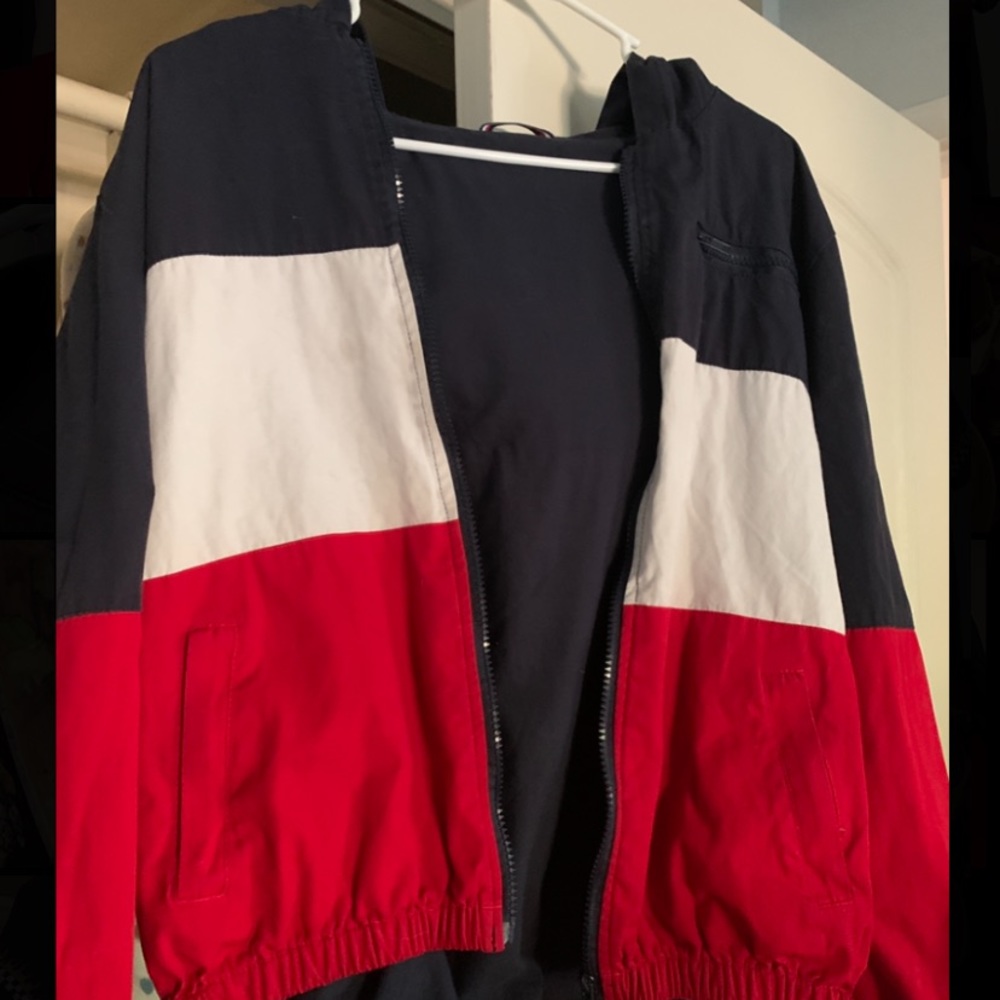Brandy Melville blue white and red jacket